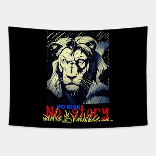 Lion No Risk Tapestry