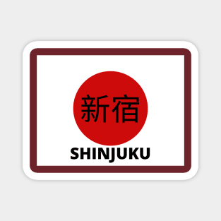 Shinjuku in Kanji Magnet