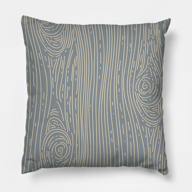 Forest Color Wood grain Pattern Pillow by jodotodesign