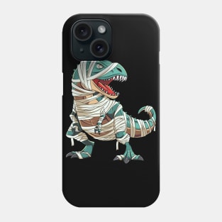 Spooky Mummy Dinosaur Halloween Costume for Kids Boys Phone Case