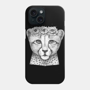 Cheetah cub Phone Case