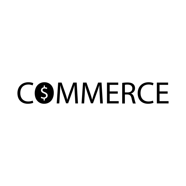 Commerce typographic logo design by D1FF3R3NT