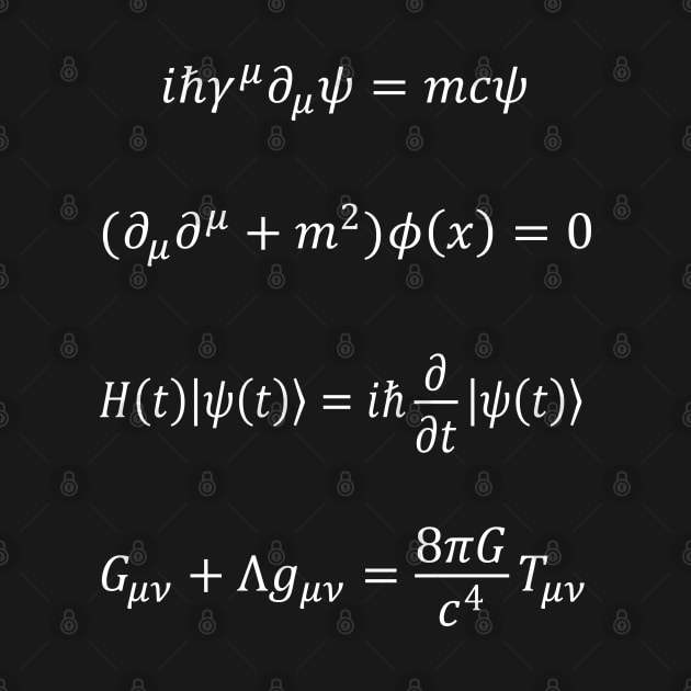 Theoretical Physics Equations by ScienceCorner