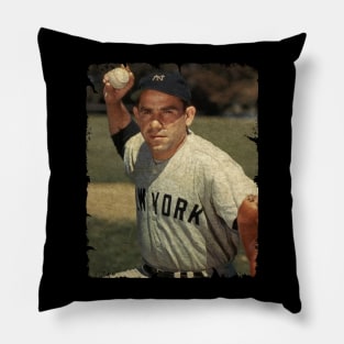 Yogi Berra - Catcher For The New York Yankees, 1951 Pillow