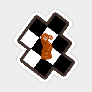 Chess knight design Magnet