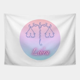 Spherical Zodiac Libra Tapestry