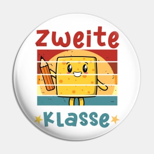 2. Klasse Smile Schulbeginn T shirt Pin