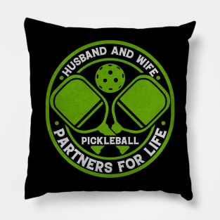 Husband And Wife Partners For Life Pickleball Pillow