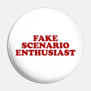 Fake Scenario Enthusiast Top y2k Pin