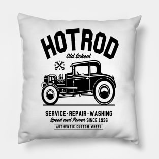 Hot Rod Old School Pillow