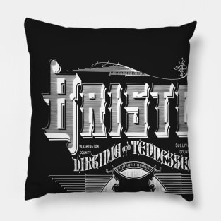 Vintage Bristol, VA and TN Pillow