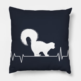 Skunk heartbeat lover,Skunk  animal in wildlife Pillow