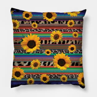 Serape Sunflower Pillow