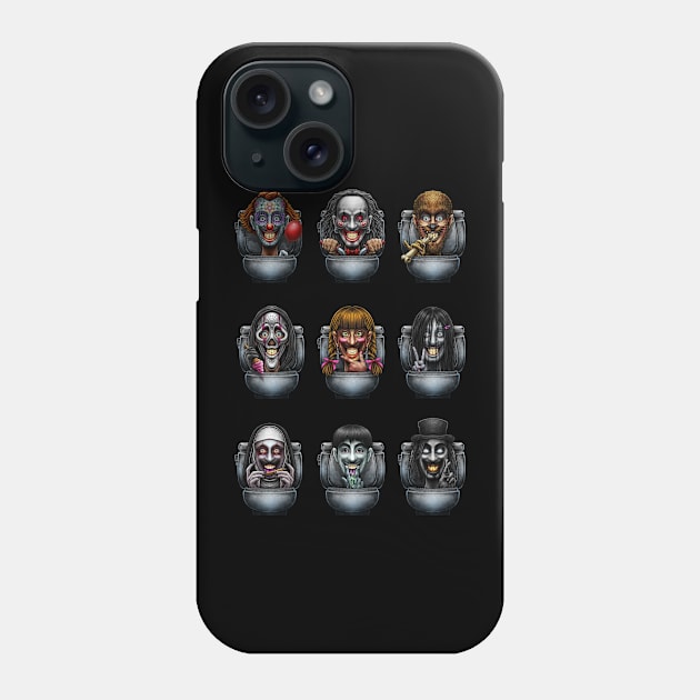 Horror toilet Monster pack 2 Phone Case by Winya