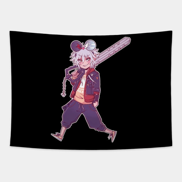 Get Your Ears On Riku Tapestry by CarolIrvine