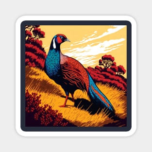 Pheasant in Countryside Magnet