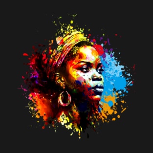 African woman watercolor T-Shirt
