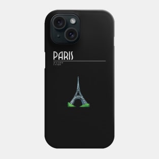 Paris France, Eiffel Tower, coordinates Phone Case