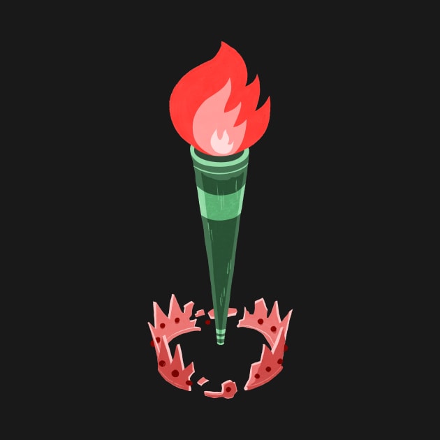 Statue of Liberty Torch by washburnillustration