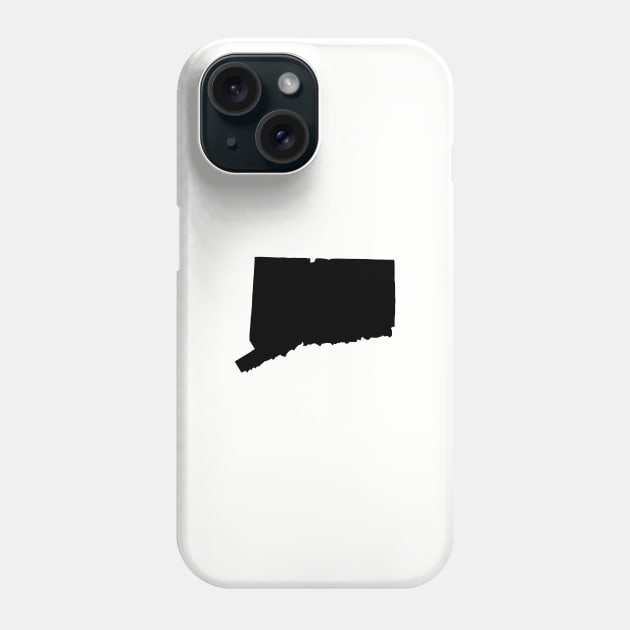 Connecticut Black Phone Case by AdventureFinder