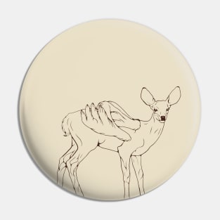 Angel Deer Pin