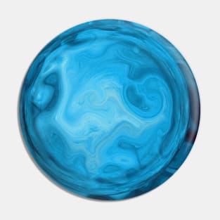 Turquoise Geode Stone Fluid Pour Pin