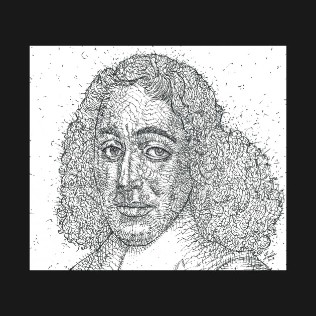 BARUCH SPINOZA - ink portrait by lautir