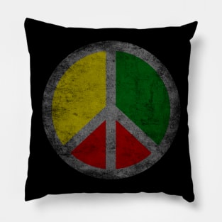 Peace Sign African Themed Design for Africa and Peace Lover Gift Pillow