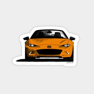 My drawing of the Japanese roadster car ND 30th anniversary Magnet