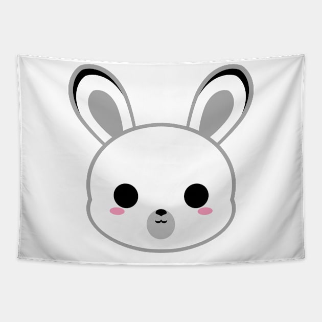 Cute Snow Hare Tapestry by alien3287