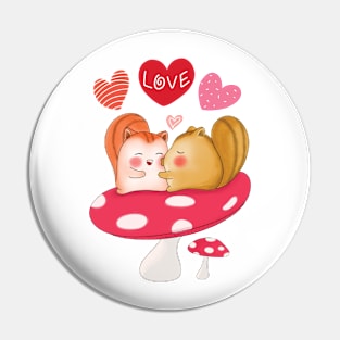 Love Chipmunk Pin