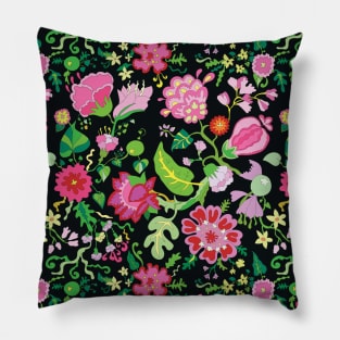 Flower red repeating pattern Pillow