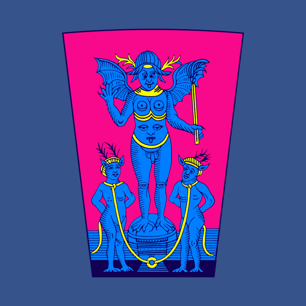 The Devil Tarot card T-Shirt by NEOPREN