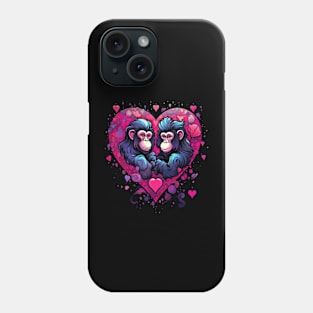 Monkey Couple Valentine Phone Case