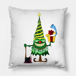 Naughty Christmas Tree Pillow