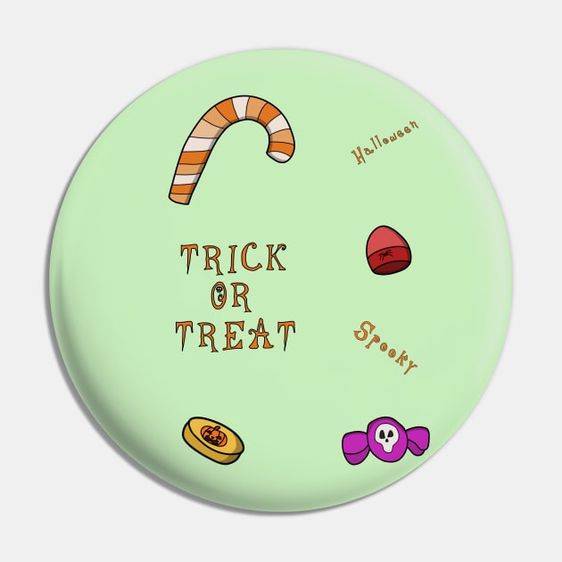 Halloween Trick or Treat Pin by DiegoCarvalho