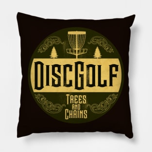 Disc Golf Trees and Chains Pillow