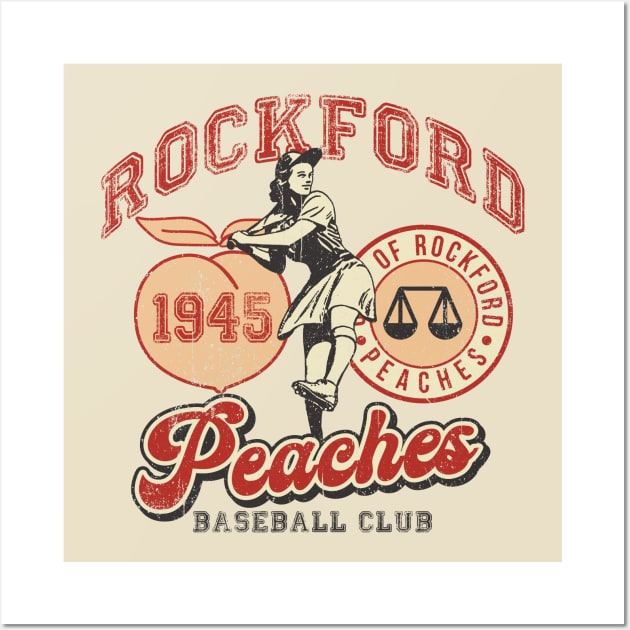 Rockford Peaches Symbol Shirt, No Crying Baseball, Rockford Peaches Player  Shirt