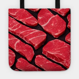 Fresh Steaks, seamless pattern. Tote