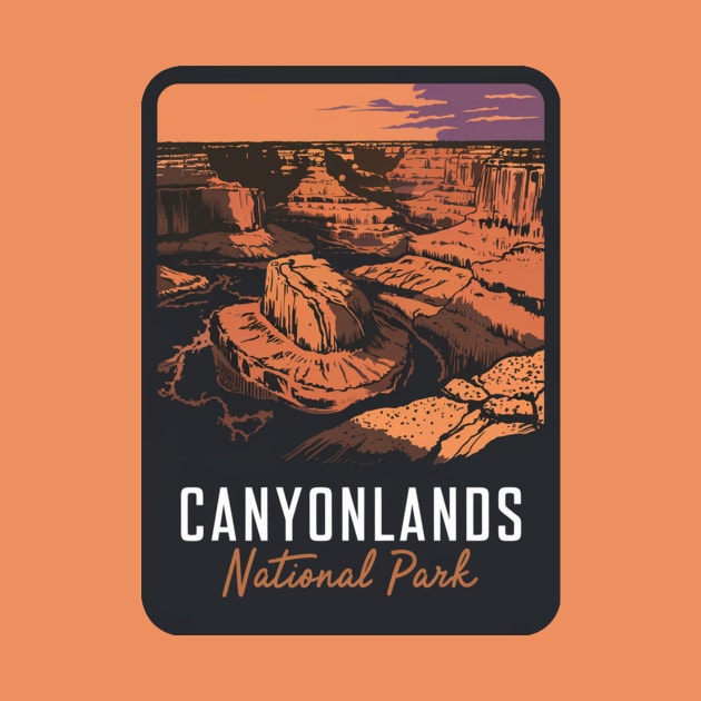 Canyonlands National Park Sunset Emblem by Perspektiva