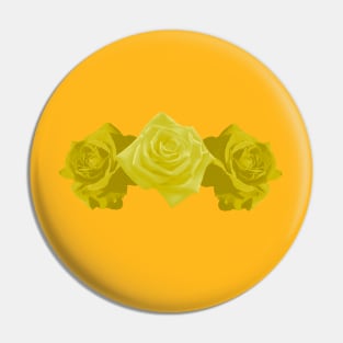 Three Yellow Roses Pin