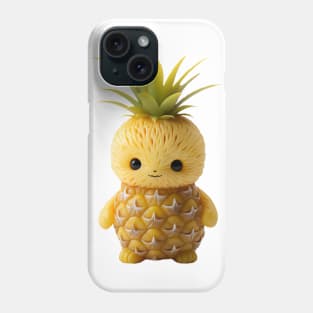 Realistic Art of a Cute Kawaii Pineapple Baby Phone Case