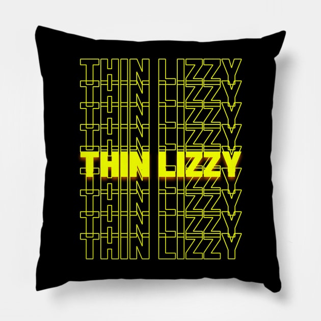 Thin lizzy Pillow by Apleeexx