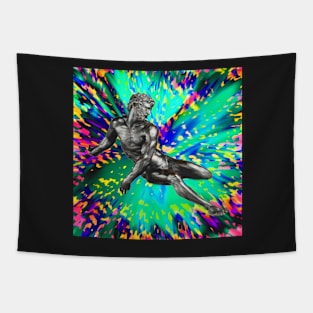 Posing Man 1 - Original Abstract Design Tapestry