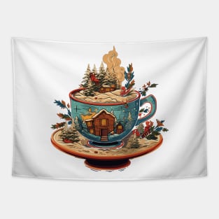 Christmas teacup Tapestry