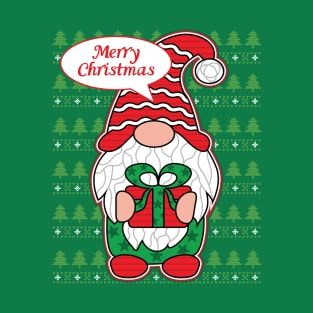 Santa Gnome wish you Merry Christmas T-Shirt