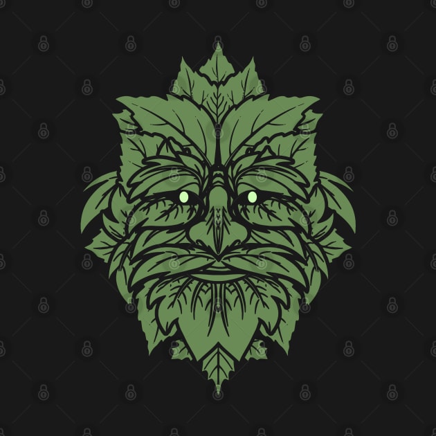 TRADITIONAL CELTIC WICCA PAGAN GREENMAN T-SHIRT AND MERCHANDISE by ShirtFace