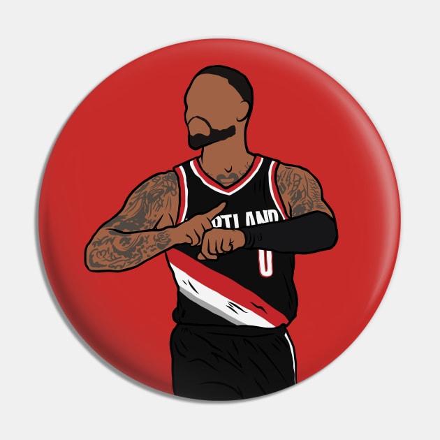 Dame Time Pin by rattraptees