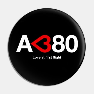 Airbus A380 - Love at First Flight Pin