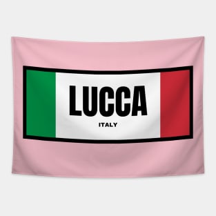 Lucca City in Italian Flag Colors Tapestry